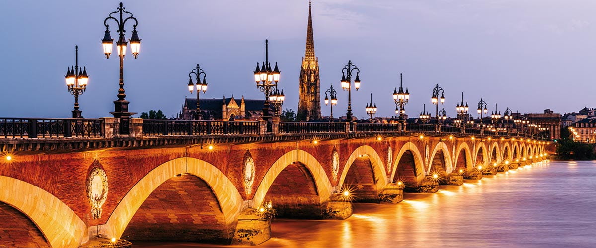 The Garonne River in Bordeaux